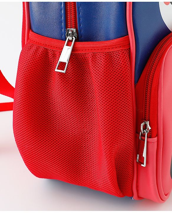 Babyhug Free Size Fashion Backpacks With Panda Design - Navy Blue & Pink