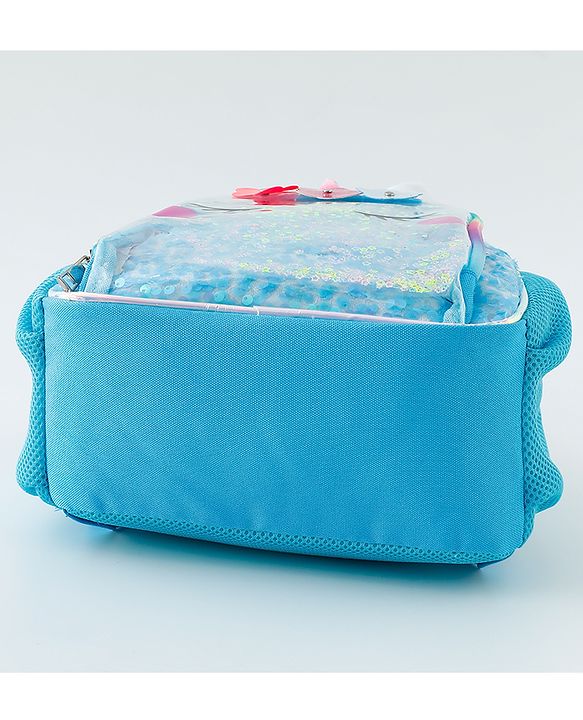 Babyhug Free Size Fashion Backpacks With Unicorn Sequins Design - Light Blue