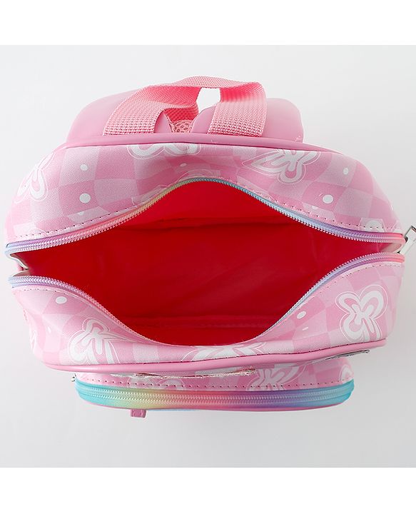 Babyhug Free Size Fashion Backpacks With Butterfly Design & Applique - Multicolour