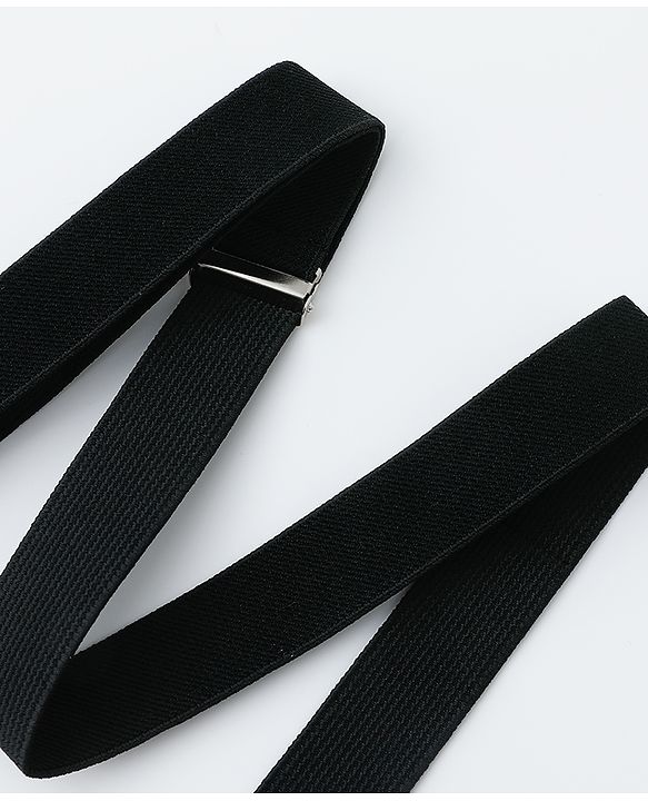 Babyhug Belts with Heart Shaped Buckle - Black