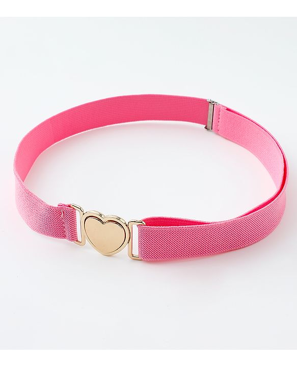 Babyhug Belts with Heart Shaped Buckle - Black