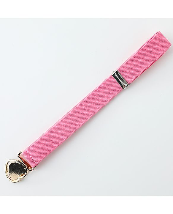 Babyhug Belts with Heart Shaped Buckle - Black