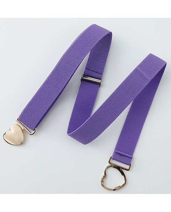 Babyhug Belts with Heart Shaped Buckle - Black