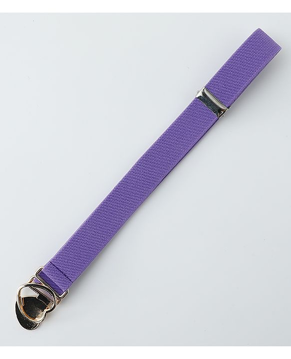 Babyhug Belts with Heart Shaped Buckle - Black