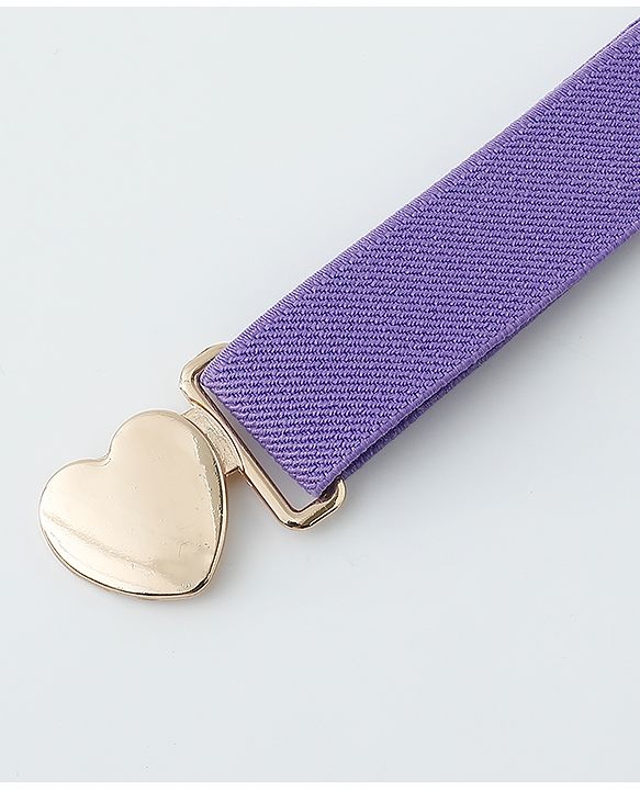 Babyhug Belts with Heart Shaped Buckle - Black