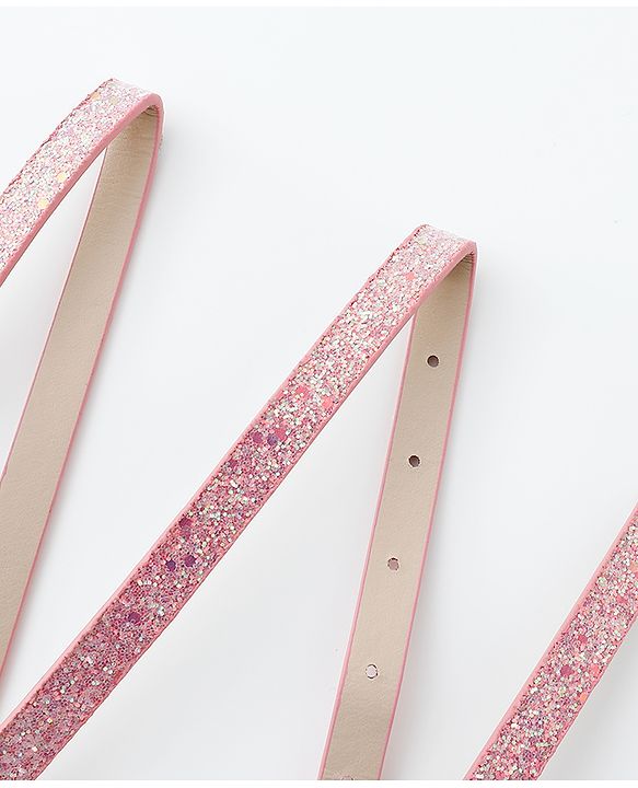 Babyhug Belt with Glitter Detailing Free Size - Pink