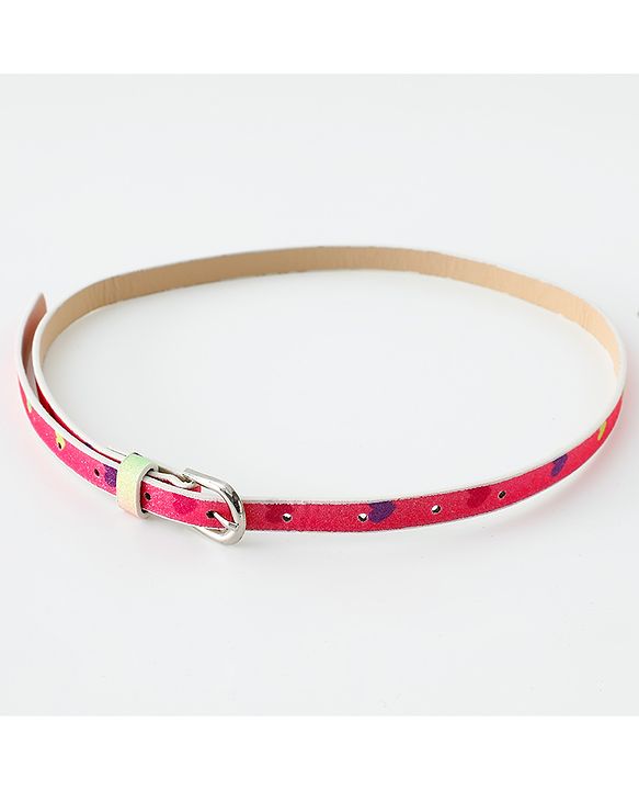Babyhug Belt with Heart Print - Multicolor