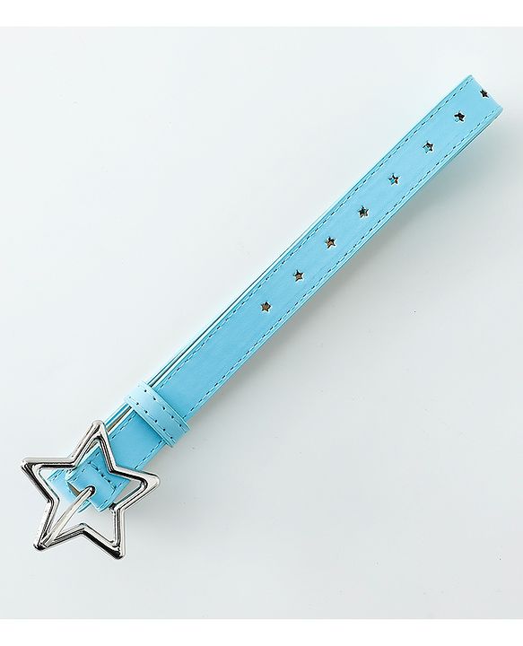 Pine Kids Belts with Star Shaped Buckle - Light Blue
