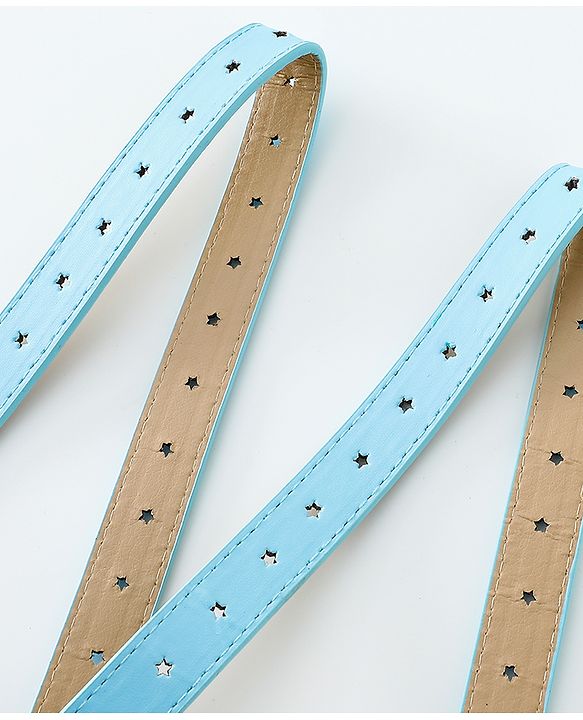 Pine Kids Belts with Star Shaped Buckle - Light Blue