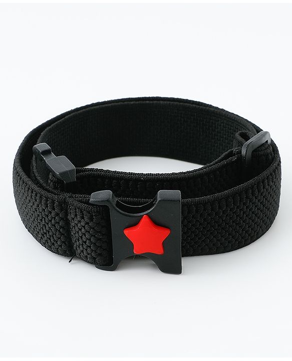 Babyhug Belt with Star on Buckle - Black