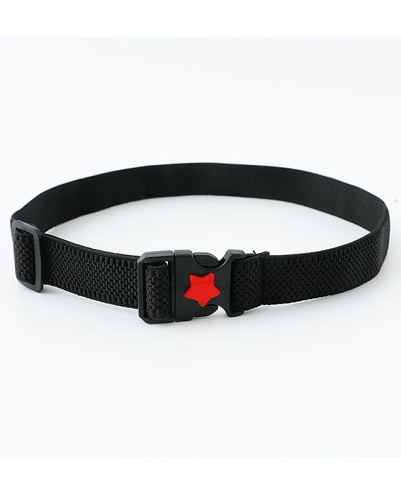 Babyhug Belt with Star on Buckle - Black