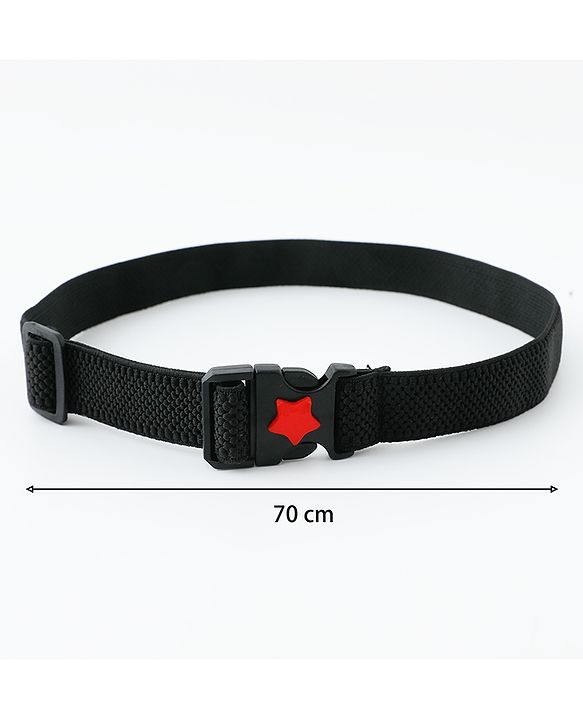 Babyhug Belt with Star on Buckle - Black