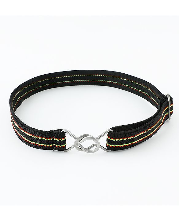 Babyhug Striped Belt - Black