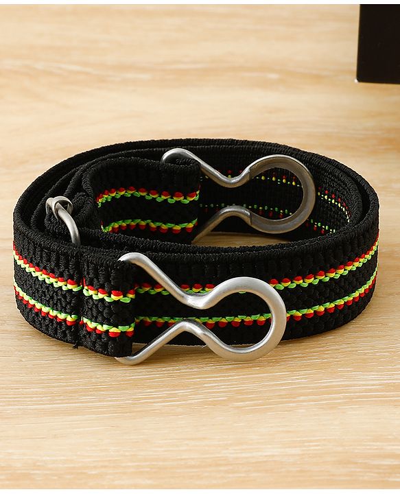 Babyhug Striped Belt - Black