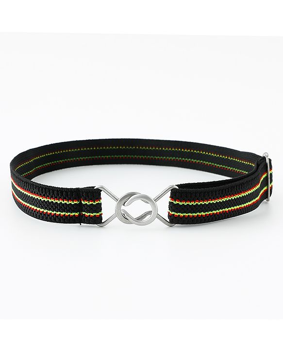 Babyhug Striped Belt - Black