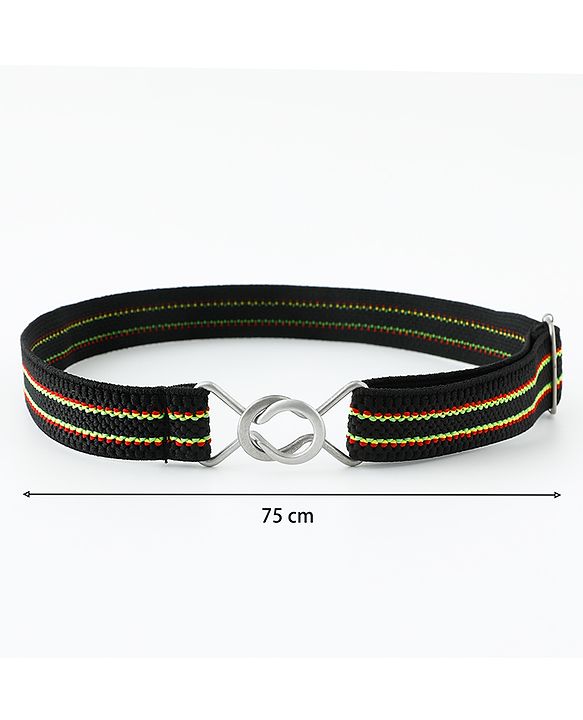 Babyhug Striped Belt - Black