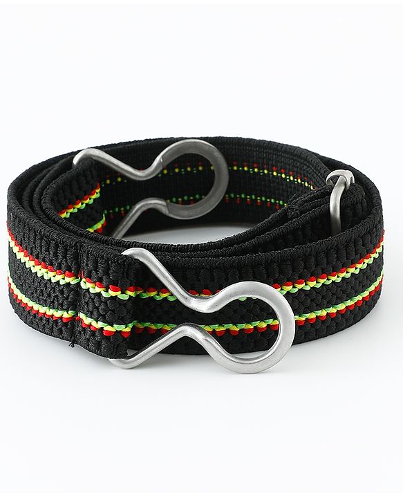 Babyhug Striped Belt - Black