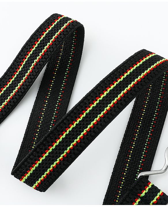 Babyhug Striped Belt - Black