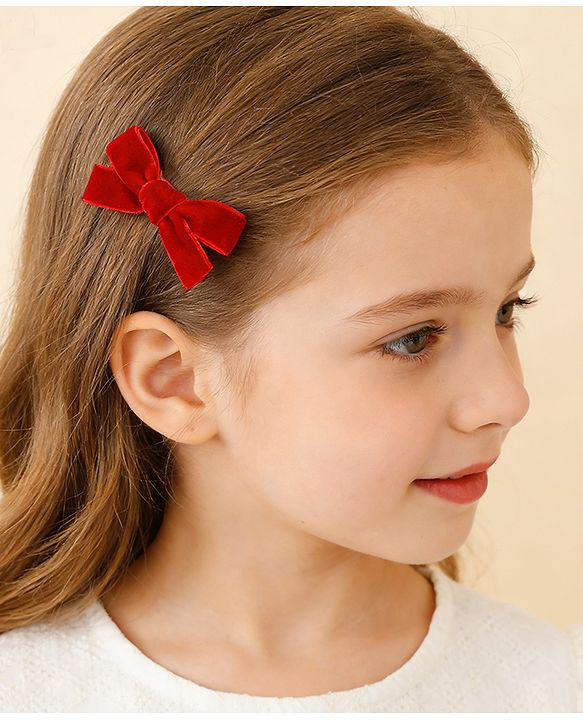 Babyhug Free Size Bow & Butterfly Clips Pack of 5 - Multicolor