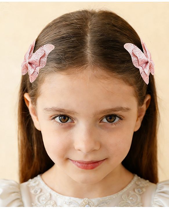 Babyhug Free Size Bow & Butterfly Clips Pack of 6 - Multicolor