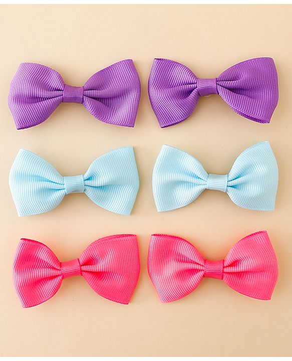 Babyhug Free Size Bow & Butterfly Clips Pack of 2 - Multicolor