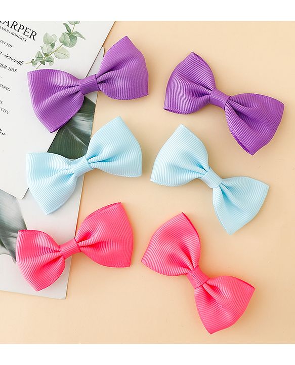 Babyhug Free Size Bow & Butterfly Clips Pack of 2 - Multicolor