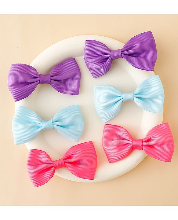 Babyhug Free Size Bow & Butterfly Clips Pack of 2 - Multicolor