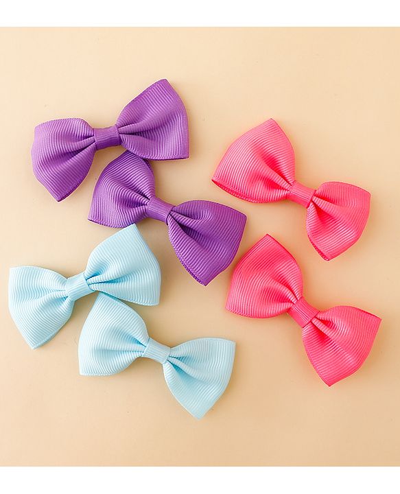 Babyhug Free Size Bow & Butterfly Clips Pack of 2 - Multicolor