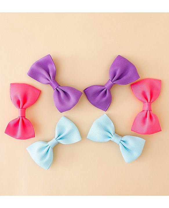 Babyhug Free Size Bow & Butterfly Clips Pack of 2 - Multicolor