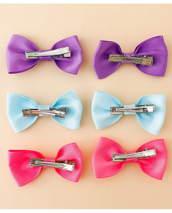 Babyhug Free Size Bow & Butterfly Clips Pack of 2 - Multicolor