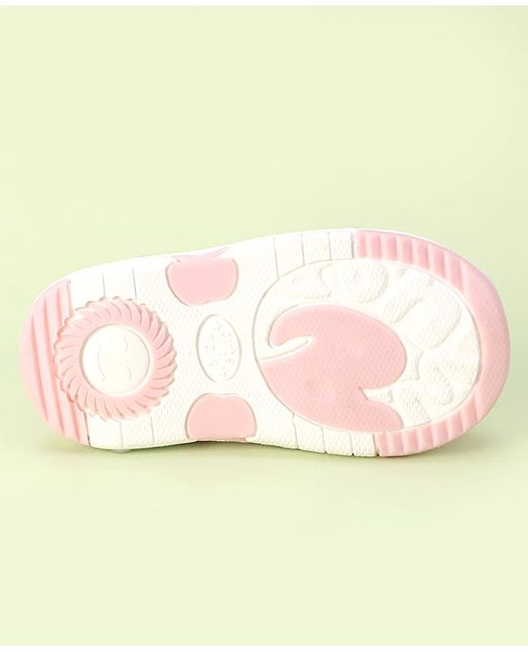 Cute Walk by Babyhug Velcro Closure Sandals with Butterfly Applique - Pink