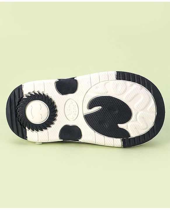 Cute Walk by Babyhug Velcro Closure Sandals with Star Applique - Navy Blue