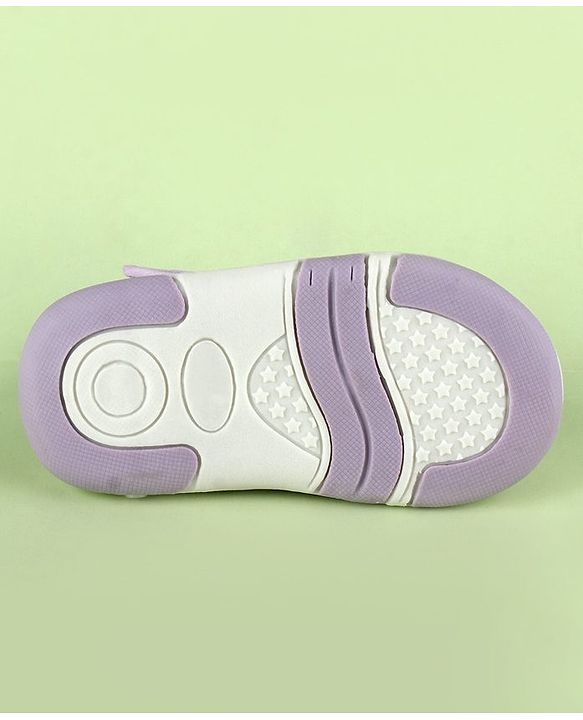Cute Walk by Babyhug Sandals With Butterfly Applique & Velcro Closure - Purple
