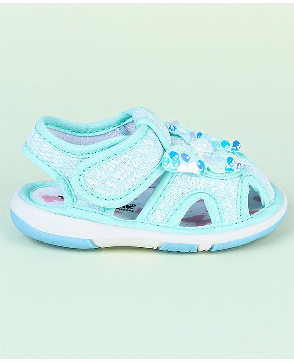 Cute Walk by Babyhug Sandals With Butterfly Applique & Velcro Closure - Purple