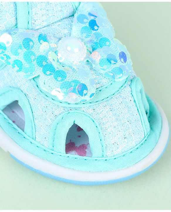 Cute Walk by Babyhug Sandals With Butterfly Applique & Velcro Closure - Purple