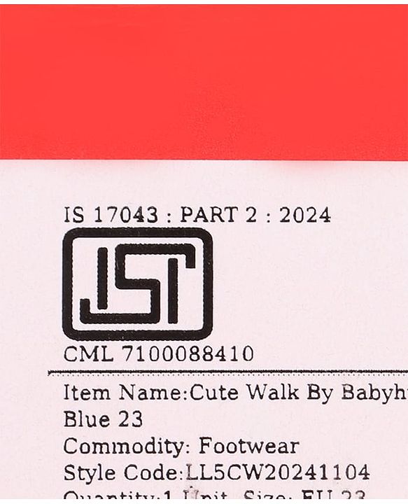 Cute Walk by Babyhug Velcro Closure Casual Shoes with Kitty & Heart Print - Navy Blue