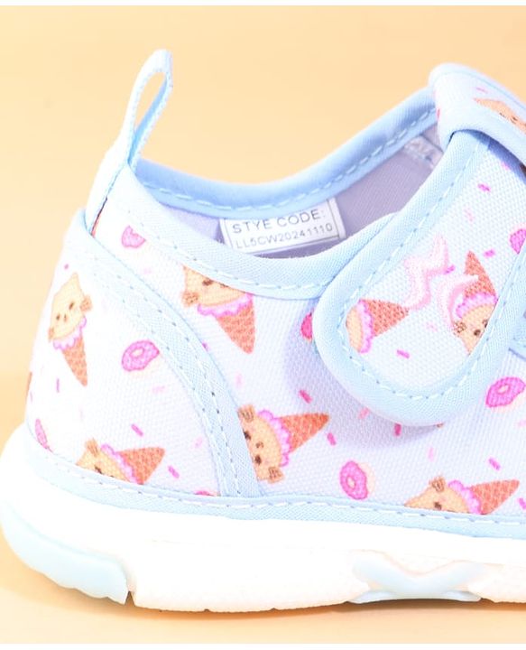 Cute Walk by Babyhug Velcro Closure Casual Shoes With Unicorn Print - Purple