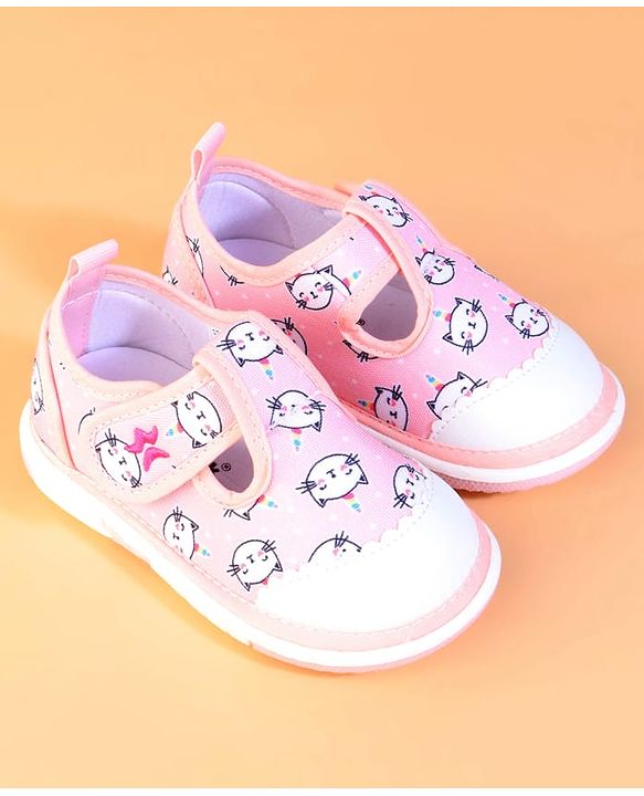 Cute Walk by Babyhug Velcro Closure Casual Shoes With Unicorn Print - Purple