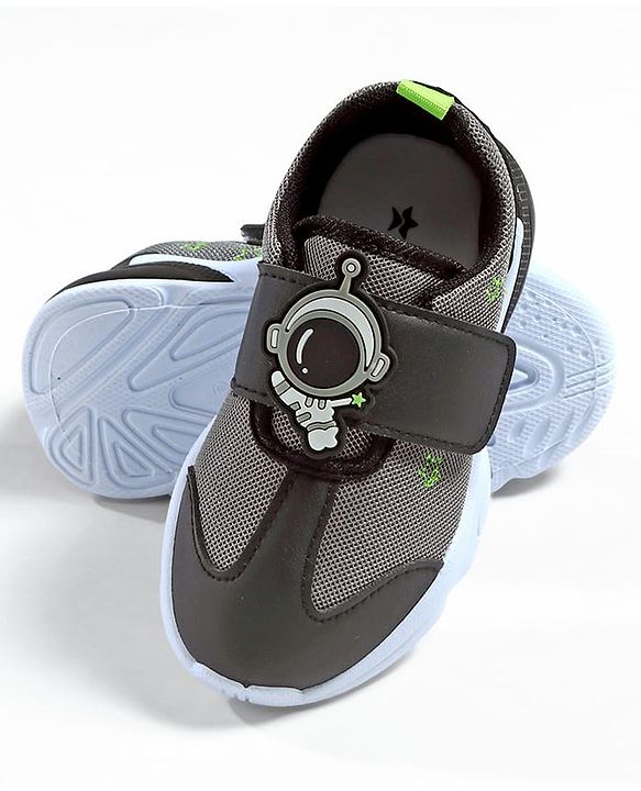Cute Walk by Babyhug Sneaker Shoes With Velcro Closure & Astronaut Applique - Blue