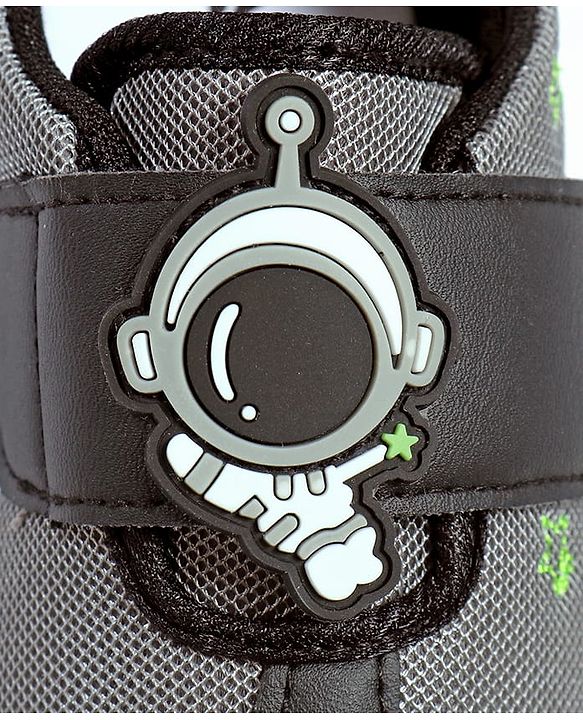 Cute Walk by Babyhug Sneaker Shoes With Velcro Closure & Astronaut Applique - Blue