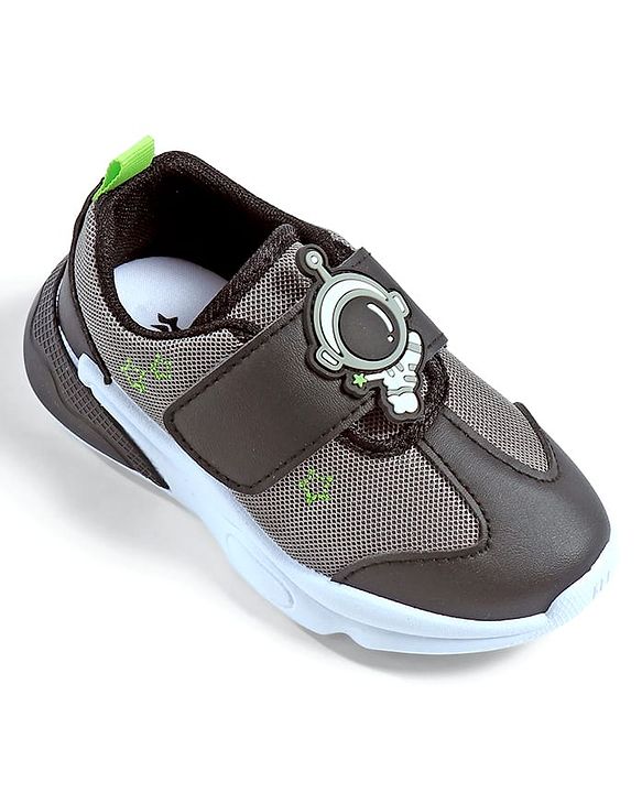 Cute Walk by Babyhug Sneaker Shoes With Velcro Closure & Astronaut Applique - Blue