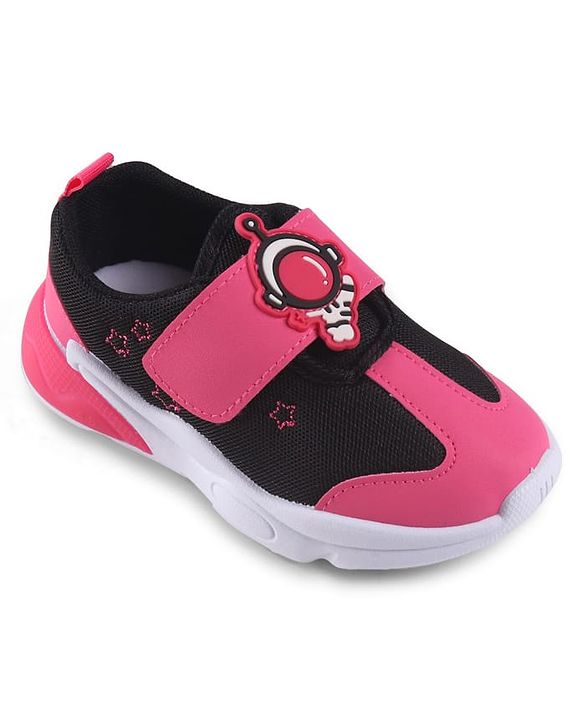 Cute Walk by Babyhug Sneaker Shoes With Velcro Closure & Astronaut Applique - Blue