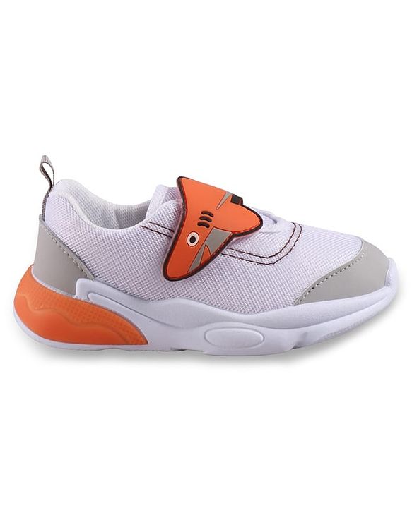 Cute Walk by Babyhug Velcro Closure Sneaker with Fish Applique - Blue