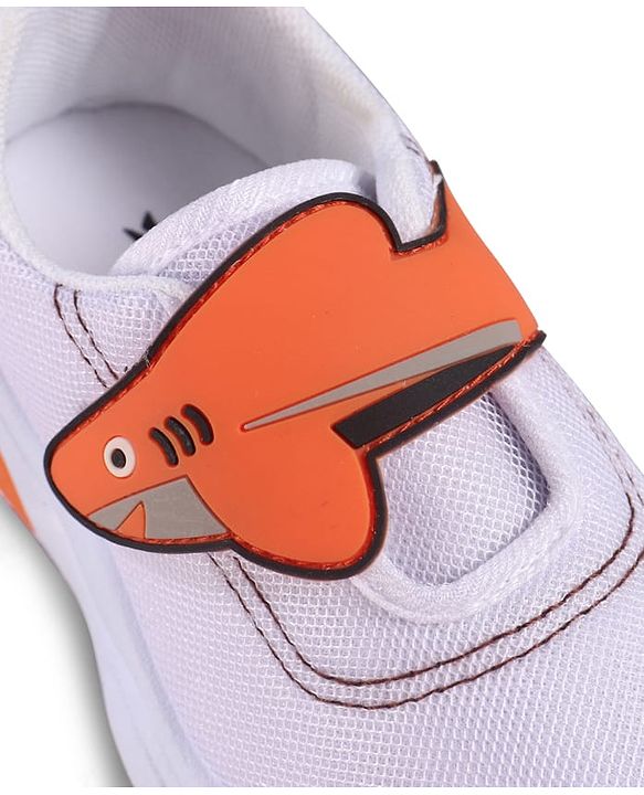 Cute Walk by Babyhug Velcro Closure Sneaker with Fish Applique - Blue