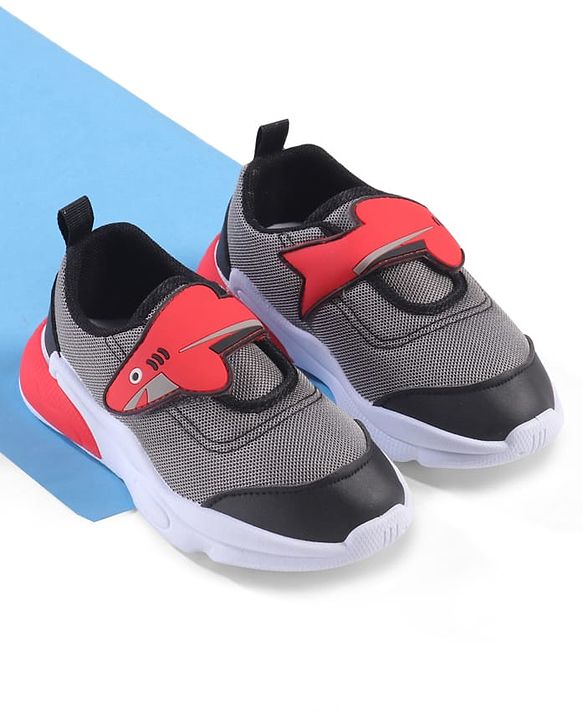 Cute Walk by Babyhug Velcro Closure Sneaker with Fish Applique - Blue