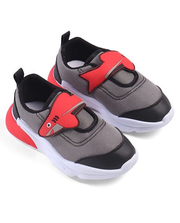 Cute Walk by Babyhug Velcro Closure Sneaker with Fish Applique - Blue