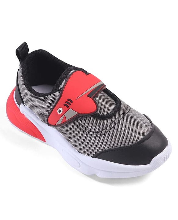 Cute Walk by Babyhug Velcro Closure Sneaker with Fish Applique - Blue