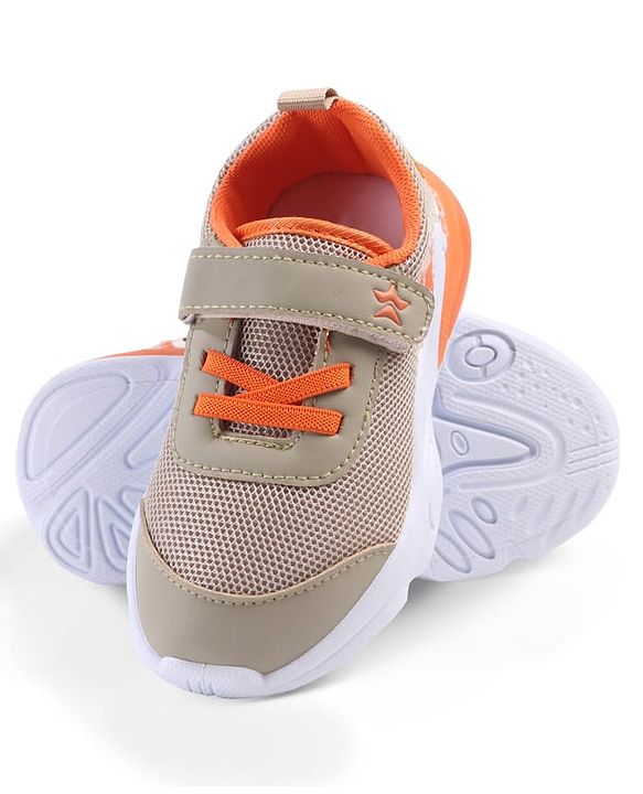 Cute Walk by Babyhug Velcro Closure Sneaker with Animal Applique - Blue