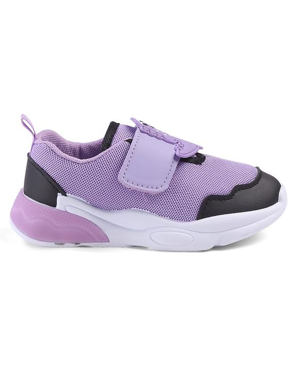 Cute Walk by Babyhug Velcro Closure Sneaker with Dino Applique - Red