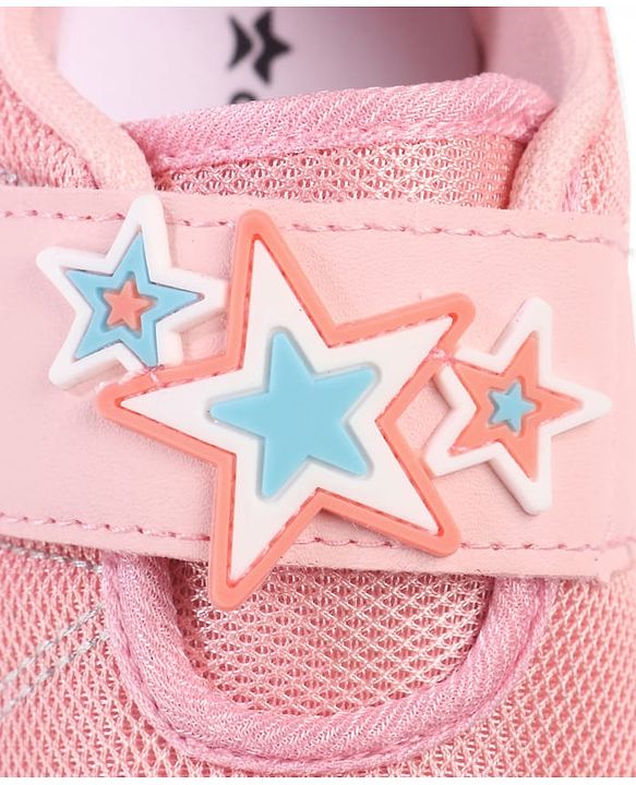 Cute Walk by Babyhug Velcro Closure Sneakers with Star Applique - Purple